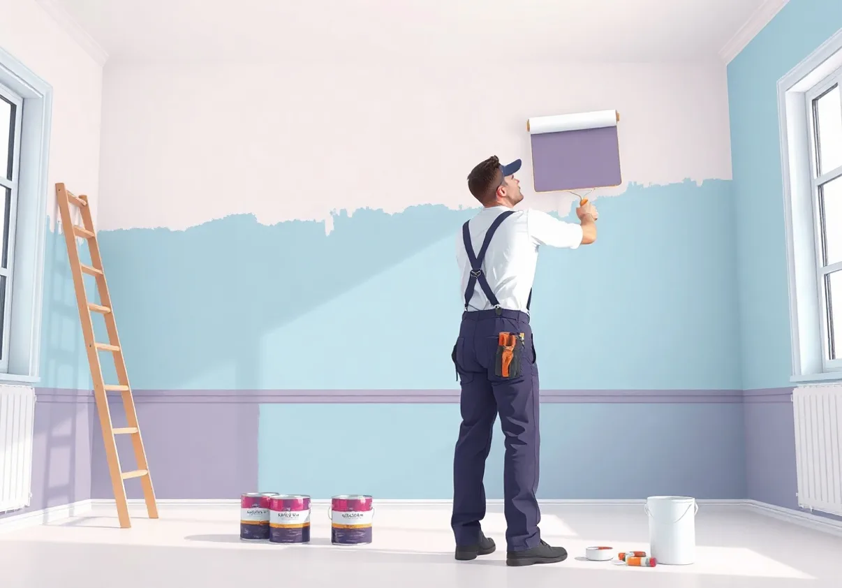 Peintre Issoudun 36100 en intervention sur un chantier