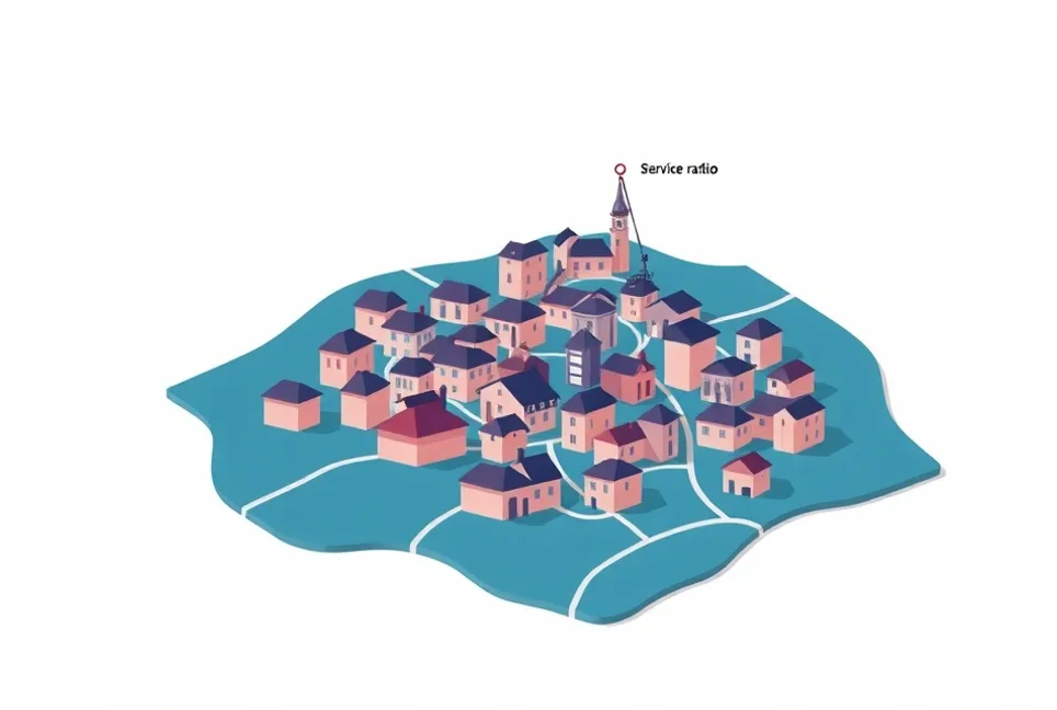 Carte du secteur d'intervention autour de Issoudun (36100)